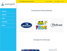 Tablet Screenshot of poolgeek.com